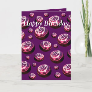 Burgundy Lawn Bowls Oil Paint, Birthday Card