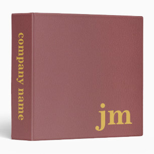 Burgundy leather texture customer design  binder