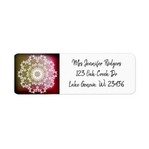 Burgundy Mandala Abstract