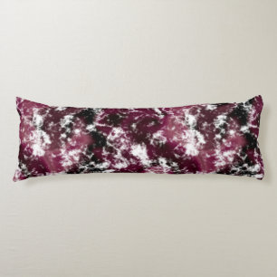 Burgundy Marble Abstract Body Pillow