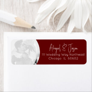 Burgundy Mariage photo retour Adresse