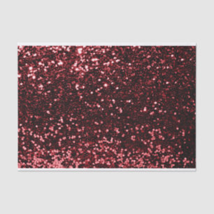 Burgundy Maroon Ruby Red Glitter Sweet 16th Bride Tissue Paper