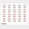 Burgundy Marsala Floral Wedding Favour Sticker