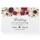 Burgundy Marsala Red Autumn Floral Wedding