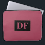 Burgundy Monogrammed Laptop Sleeve<br><div class="desc">This accessory features burgundy and a personalized monogram that adds a touch of elegance to your device. Make a statement and keep your laptop in nice condition with this monogrammed cover.</div>