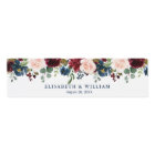 Burgundy Navy Blue Blush Floral Watercolor Wedding