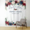 Burgundy Navy Blue Blush Wedding Photo Backdrop