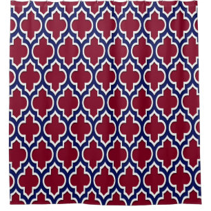 Burgundy Navy Blue White XL Moroccan #4DS