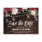 Burgundy Navy String Light mason jar Save the Date