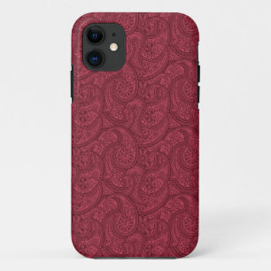 Burgundy Paisley iPhone 11 Case