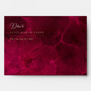 Burgundy Passion Wedding Envelope
