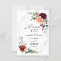 Burgundy Peach Coral Orange Eucalyptus Wedding