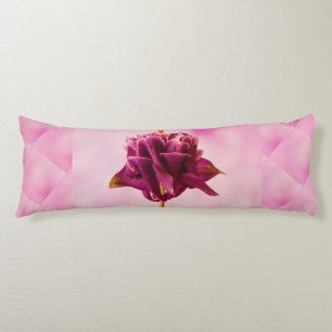Burgundy Pink Columbine Body Pillow