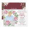 Burgundy Pink Country Rose Wreath Photo Birthday