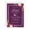 Burgundy Plum Purple Flowers Autumn Bridal Shower