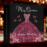 Burgundy Quinceanera Photo Album and Planner Binder<br><div class="desc">Capture every moment of your special day with the Burgundy Quinceañera Photo Album and Planner 3-Ring Binder. Designed in rich burgundy with elegant details, this binder is both a keepsake and an essential planning tool. Use it to organize guest lists, timelines, and all your quinceañera details, while also preserving photos...</div>