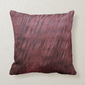 Burgundy Rain Throw Pillow