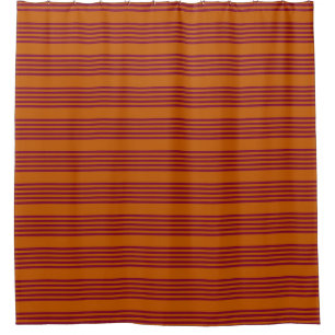 Burgundy red and burnt orange five stripe pattern.