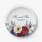Burgundy Red and Navy Flowers Fall Wedding