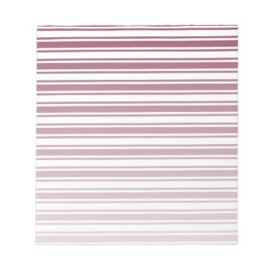 Burgundy red and white candy stripes notepad