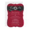 Burgundy Red & Black Pearl Bow Wedding Invite