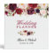 Burgundy Red Botanical Floral Wedding Planner