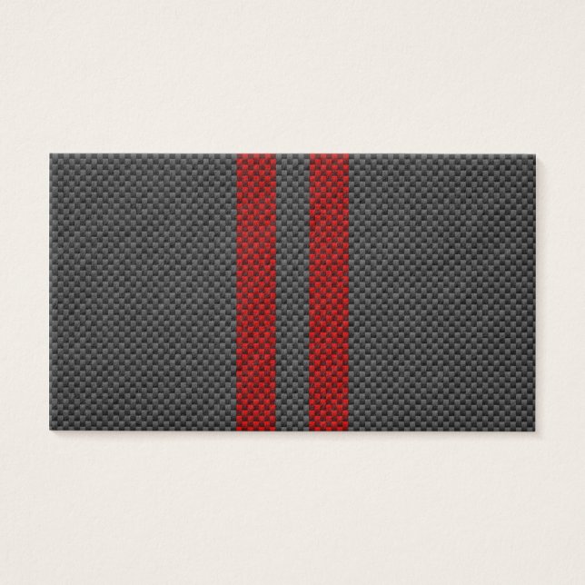 Burgundy Red Carbon Fiber Style Racing Stripes (Front)