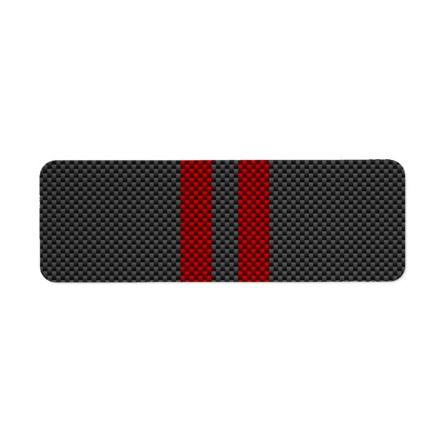 Burgundy Red Carbon Fiber Style Racing Stripes (Devant)