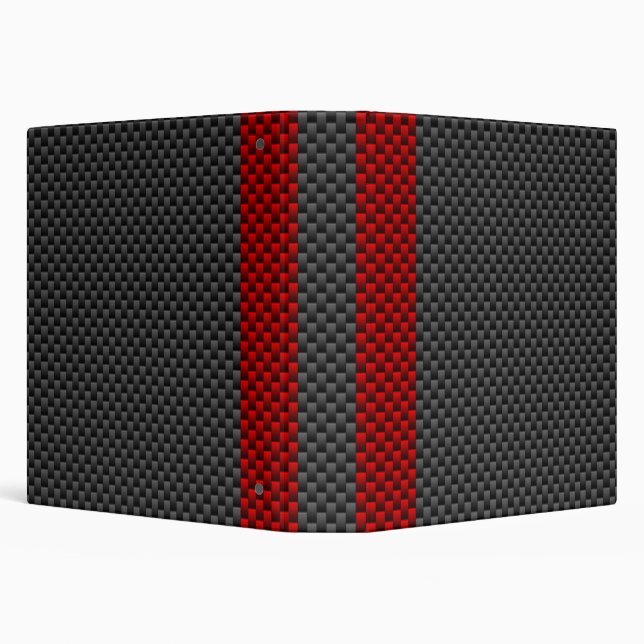 Burgundy Red Carbon Fibre Style Stripes Binder (Background)