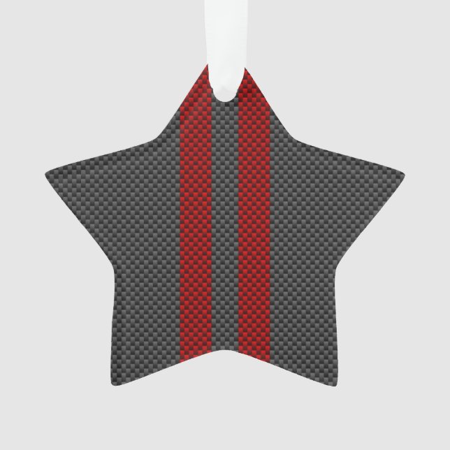 Burgundy Red Carbon Style Racing (devant)