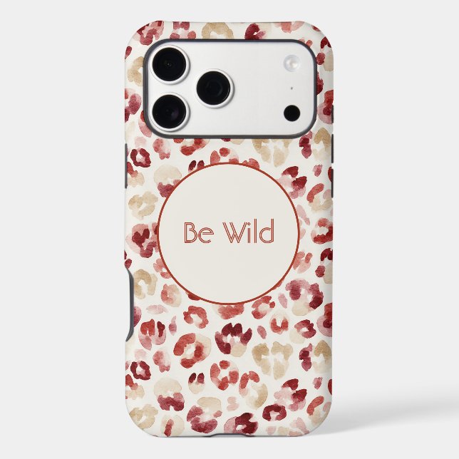 Burgundy Red Cream Leopard Be Wild (Back)