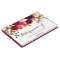 Burgundy Red Floral Boho Retirement Party