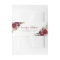 Burgundy Red Floral Fall Wedding Belly Band