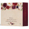 Burgundy Red Floral Rustic Boho Wedding Album