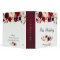 Burgundy Red Floral Rustic Boho Wedding Album
