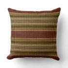 Burgundy Red Green Ochre Yellow Stripes Pattern