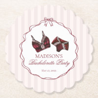 Burgundy Red Lingerie Bachelorette Panty Party