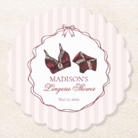 Burgundy Red Lingerie Shower Lace Bachelorette