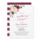 Burgundy Red Marsala Floral Wedding Shower