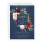 Burgundy Red Navy Floral Rustic Boho Wedding