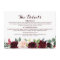 Burgundy Red Navy Floral Rustic Wedding Details