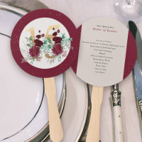 Burgundy Red Roses Quinceanera Order of Events