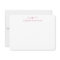 Burgundy Red Script Monogram Chic Swash Stationery