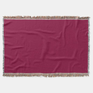 Burgundy Red-Violet Throw Blanket