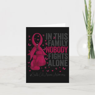 Burgundy Ribbon Survivor Sickle Cell Anemia Awaren Card