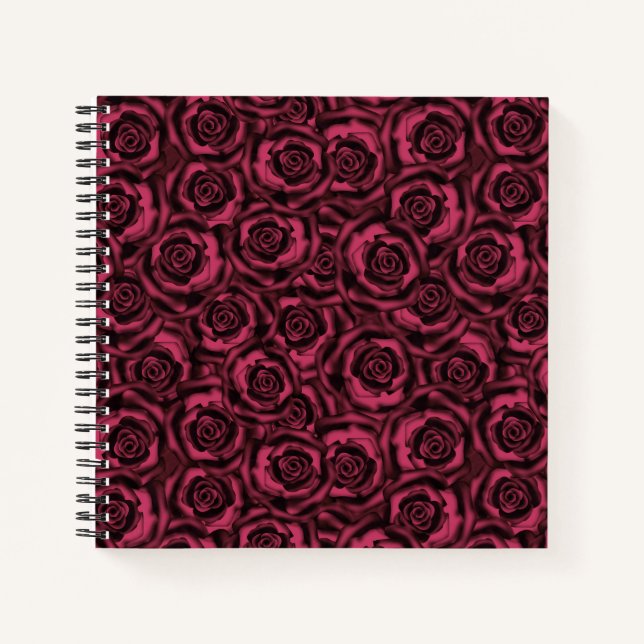 Burgundy roses notebook (Front)