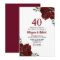 Burgundy Ruby Red Rose 40th Wedding Anniversary