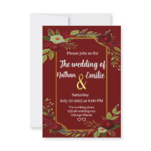 Burgundy rustic flowers wedding 