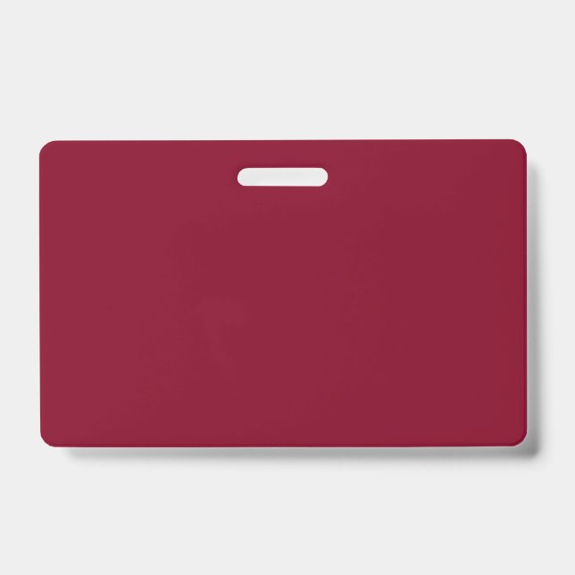 Burgundy Solid Colour Badge (Front)