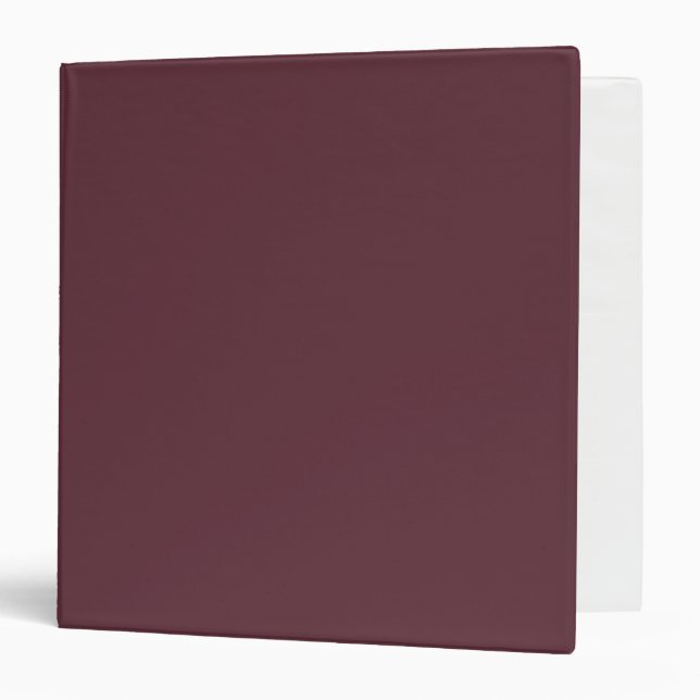 Burgundy Solid Colour Binder (Front/Inside)